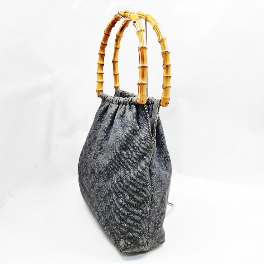 Vintage Gucci GG Bamboo Handle Bag - Picture 10 of 12